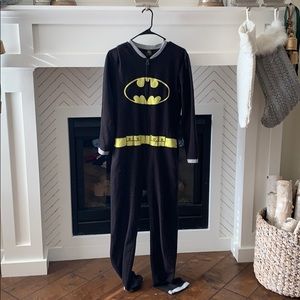 Batman onesie with removable cape